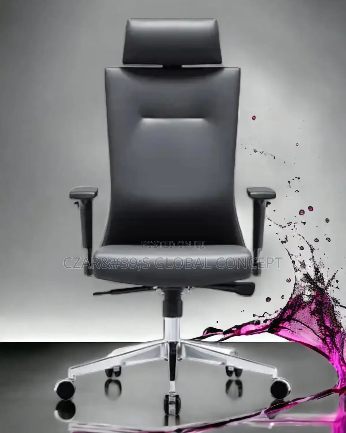 Quality Executive Adjustable Swivel Leather Office Chair.