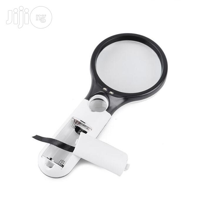 45x Handheld Microscope Reading Magnifying Glass With Led
