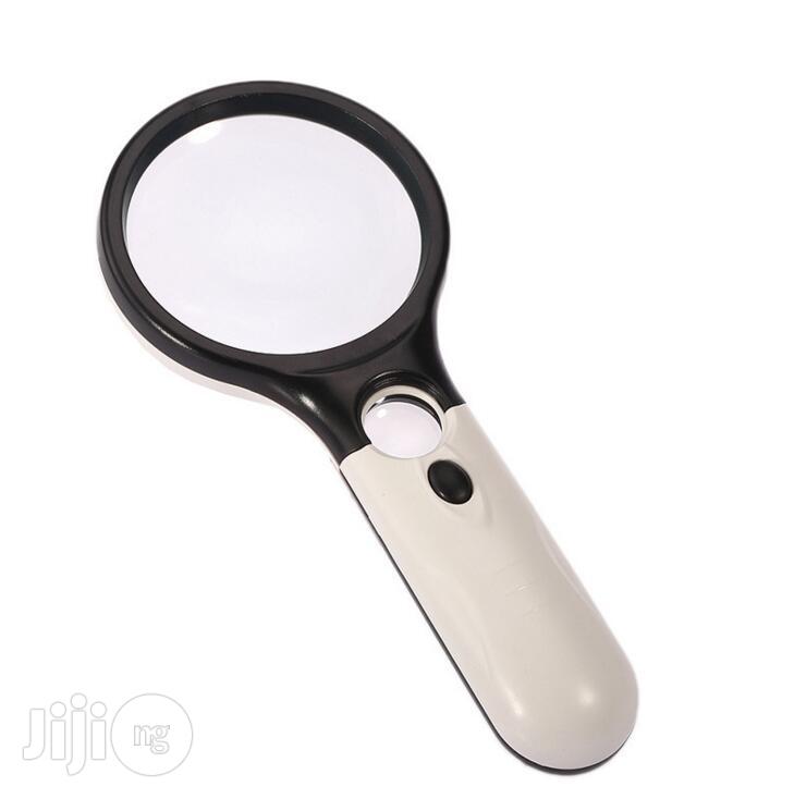 45x Handheld Microscope Reading Magnifying Glass With Led