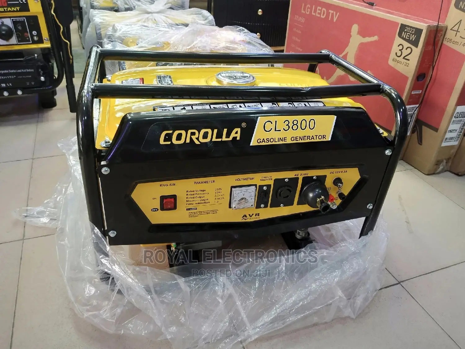 High Quality Corolla 2.5kva/3kva Manual Generator
