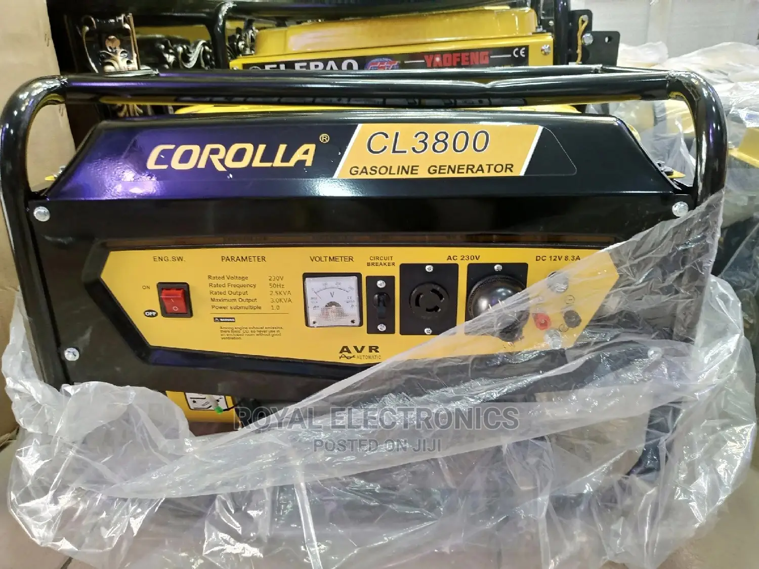 Original Quality Corolla 2.5kva/3kva Manual Generator