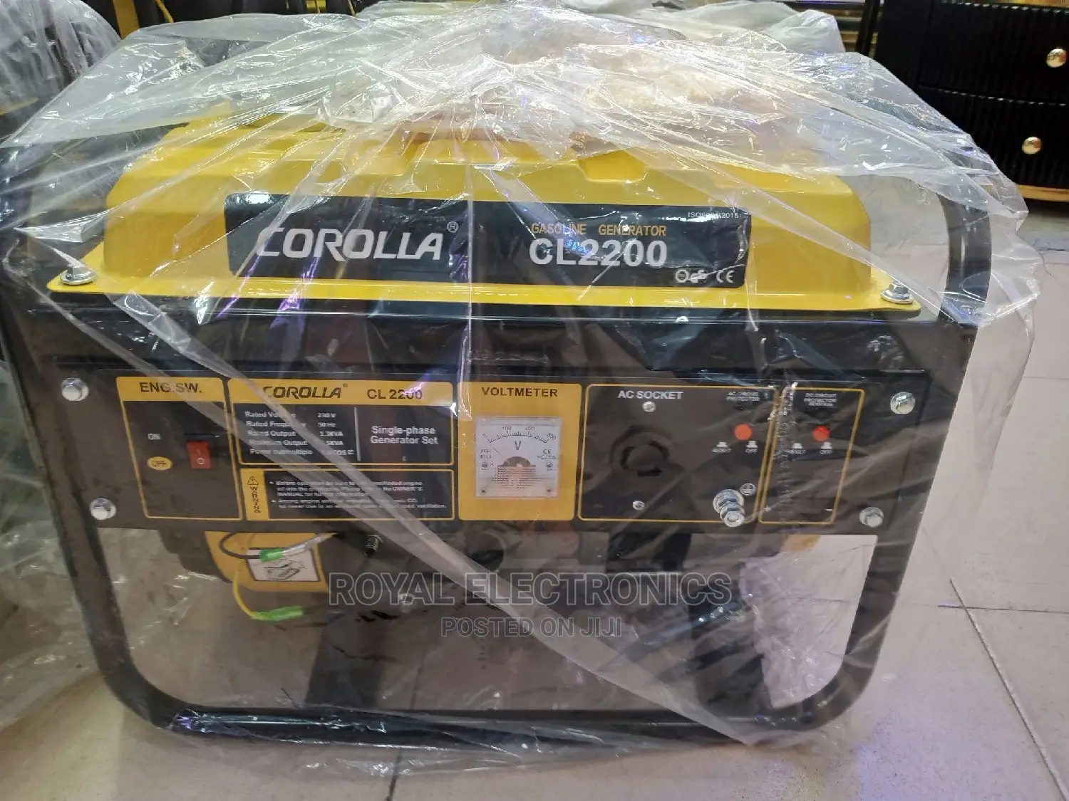 World Class Corolla 1kva/1.5kva Manual Generator
