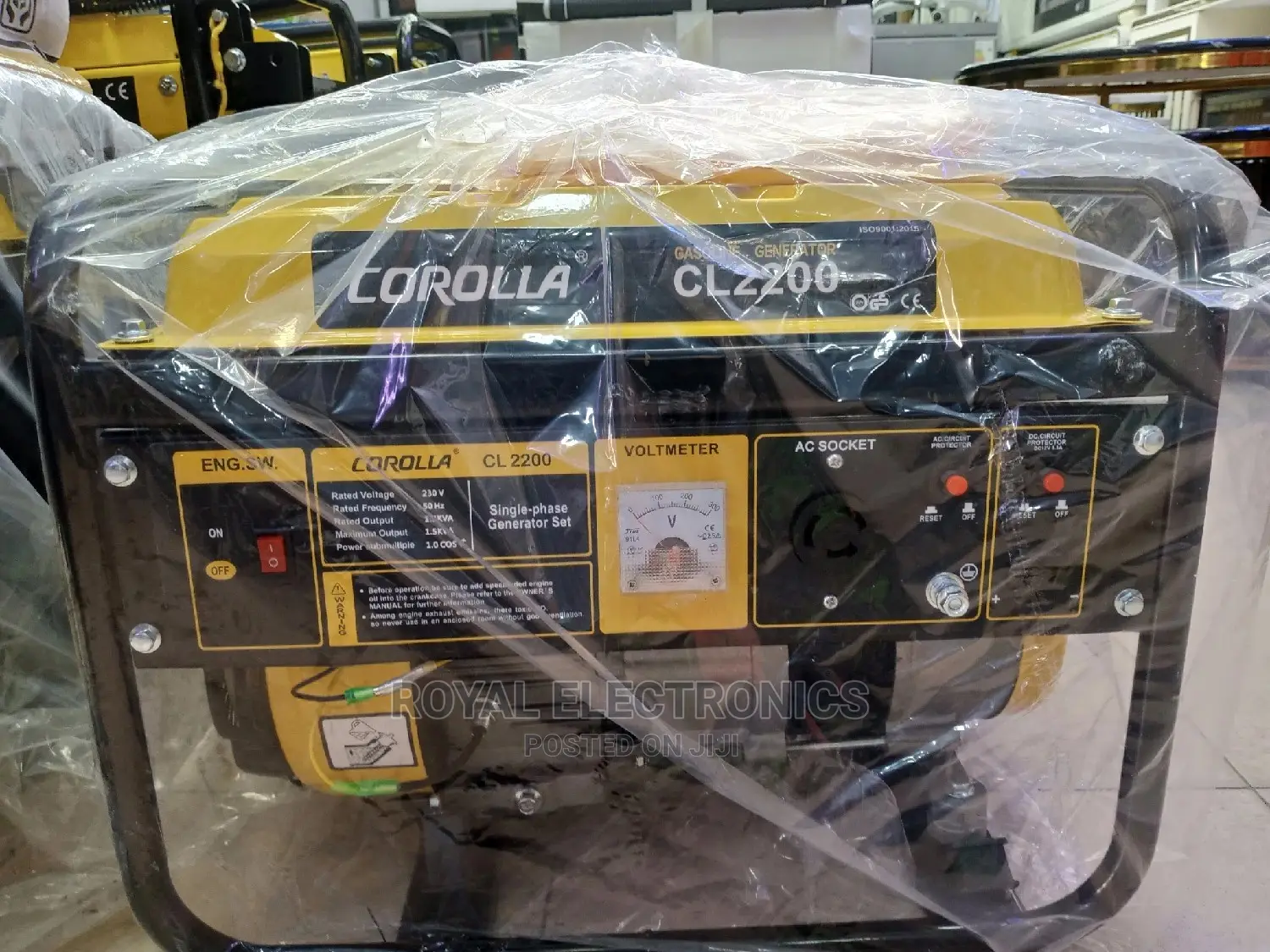 World Class Corolla 1kva/1.5kva Manual Generator
