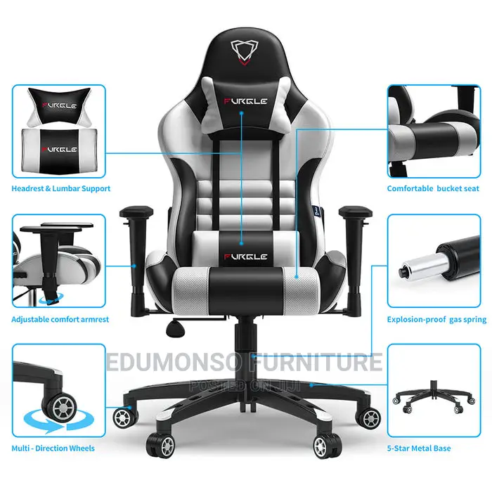 Furgle Carry Gaming Chair With Footrest