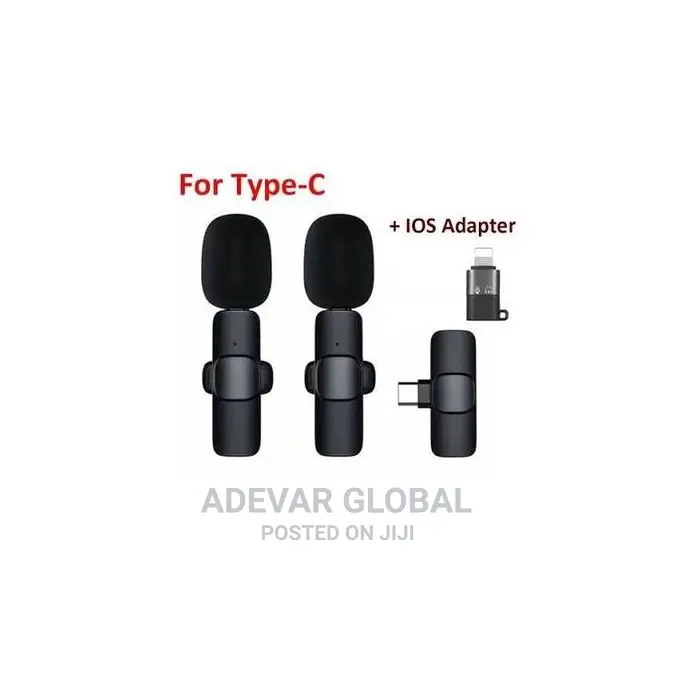 Dual Wireless Microphone Type-C With Adapter (iPhone)