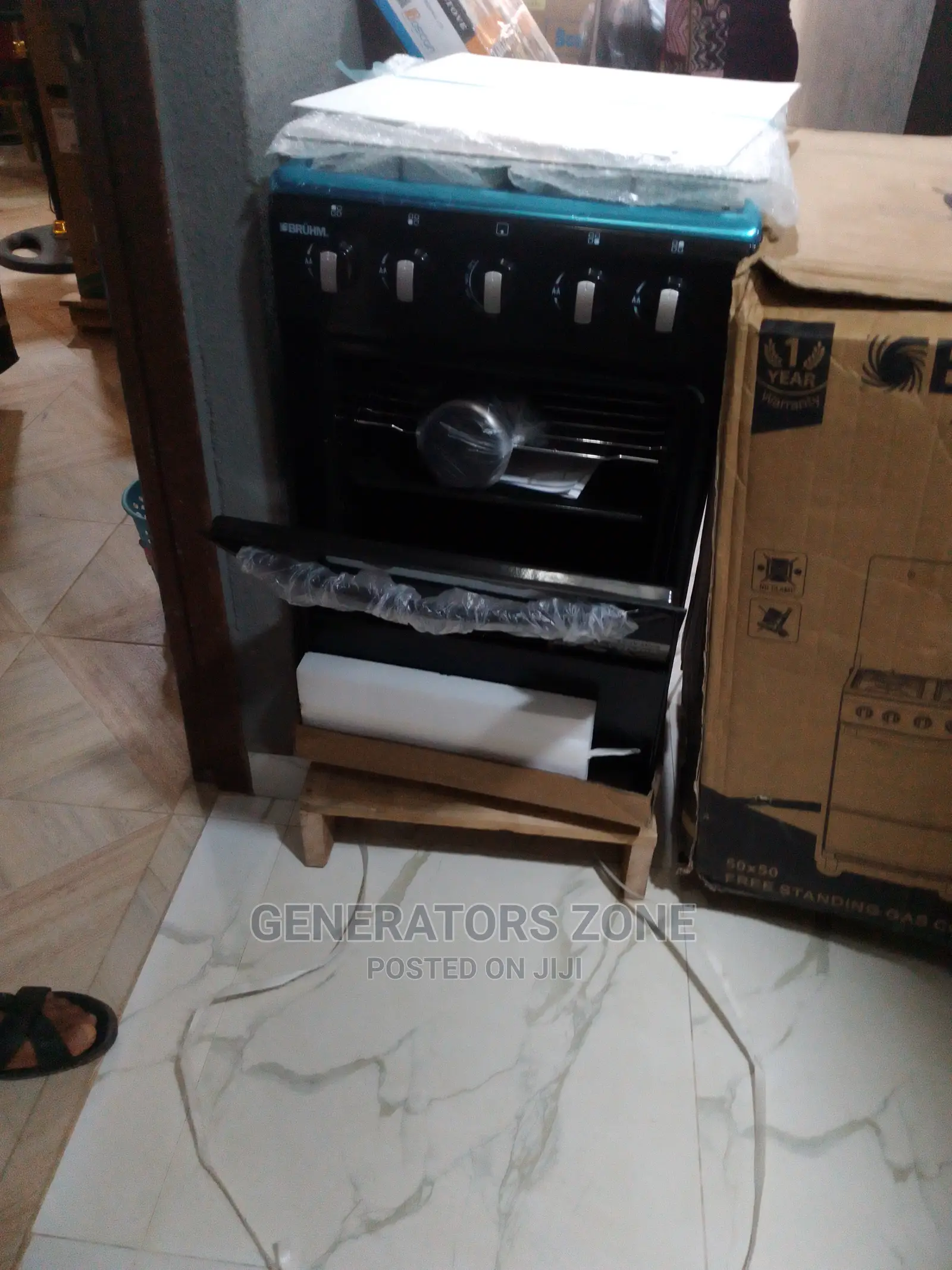Brand New 4+0 BGC-5540ib Bruhm Gas Cooker