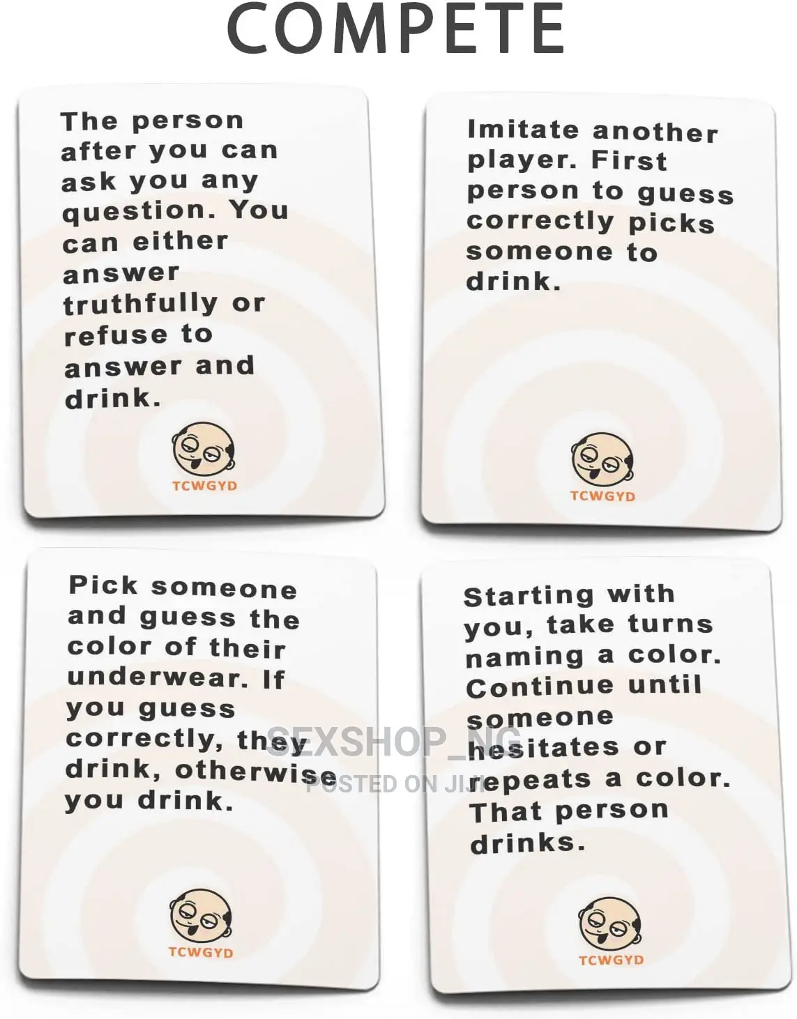 Party Game Card Dinking Card Adult Party Drinking Game Card