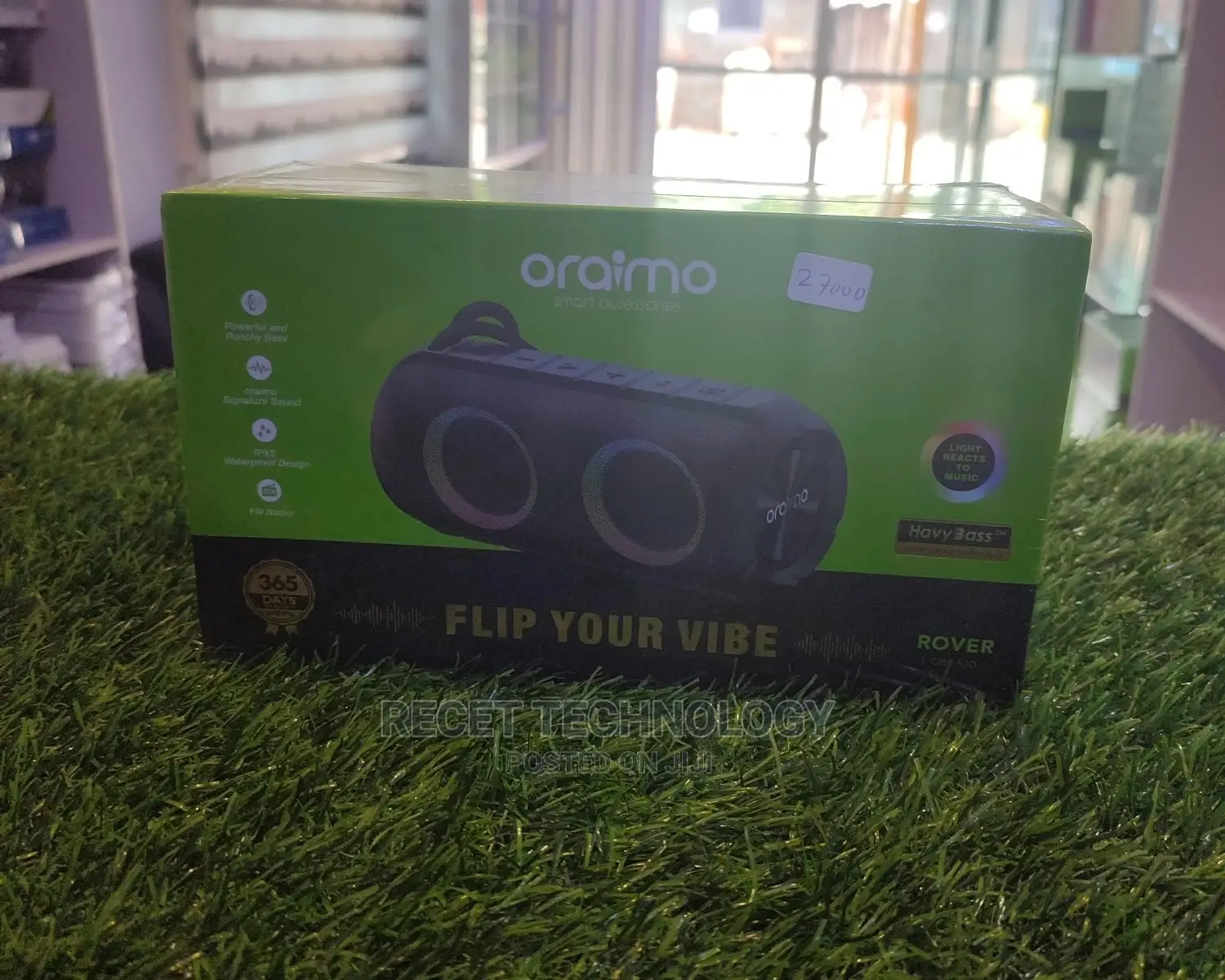 Oraimo Rover RGB Lights Bluetooth 5.3 Portable IPX5 Speaker