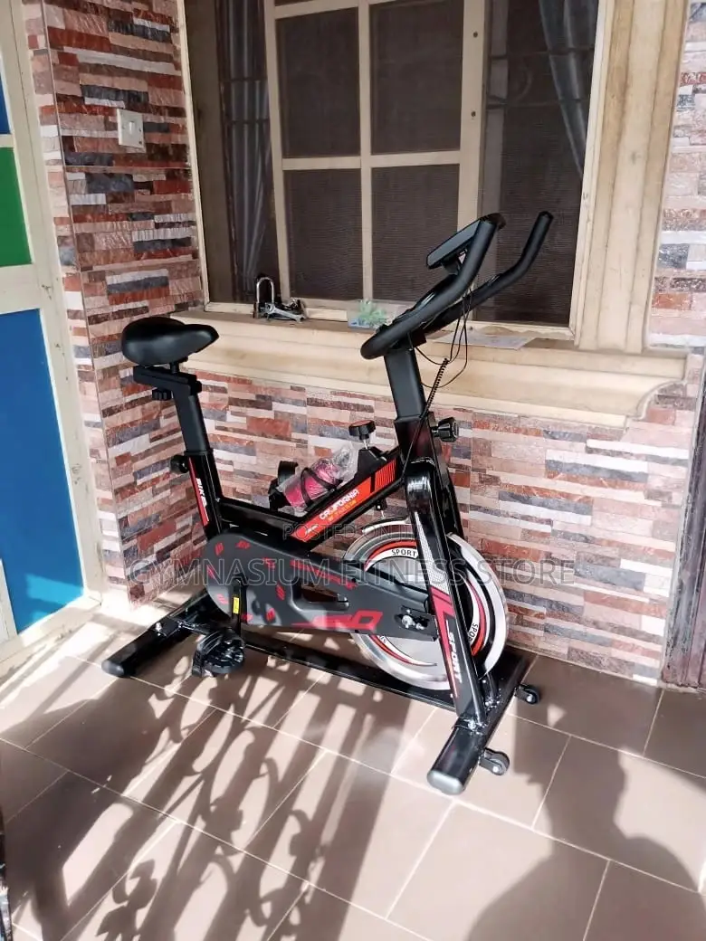 Spinning Exercise Bike Red and Black New