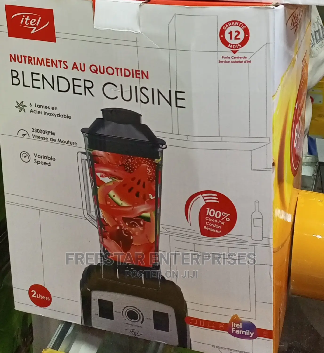 Itel 800 Watts Industrial Blender. Itel 800 Watts Blender.
