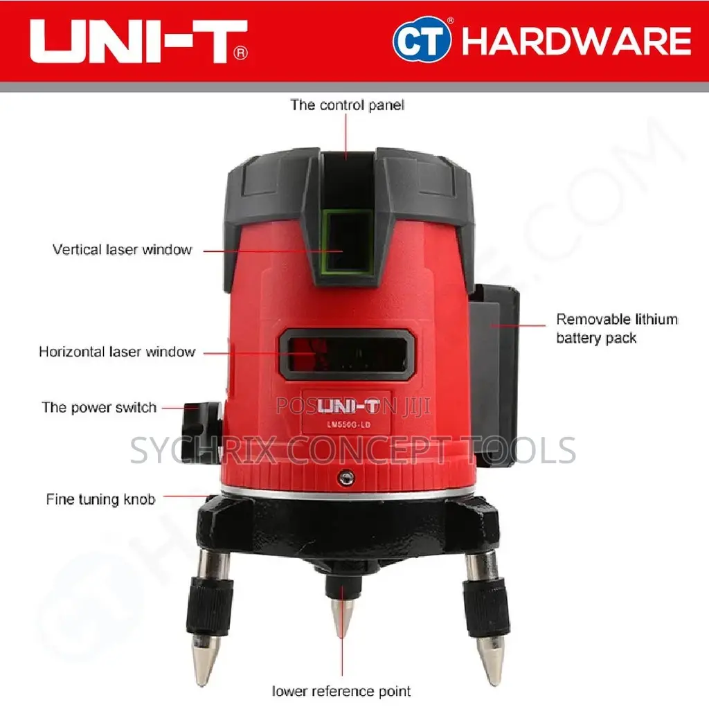 Uni-t Line Laser With Tripod Stand - LM550G-LD LASER LEVEL