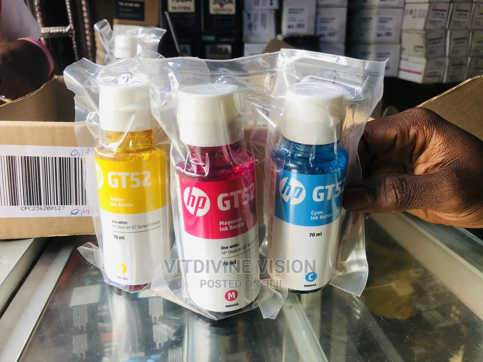 HP Gt52 and GT53 Ink Tank Magenta,Cyan, Yellow Ink Bottle