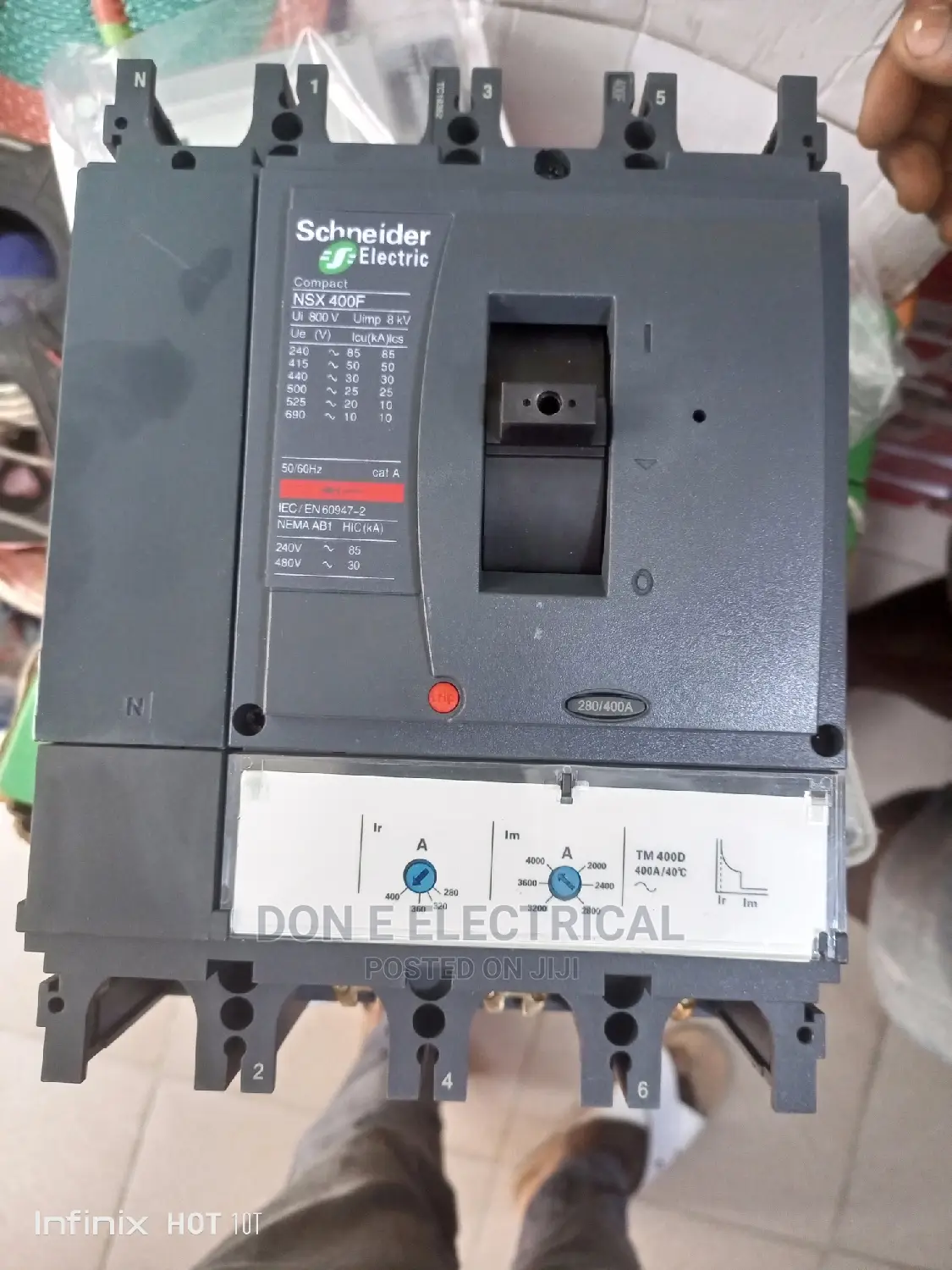 400amps 4pole Mccb Breaker Schneider