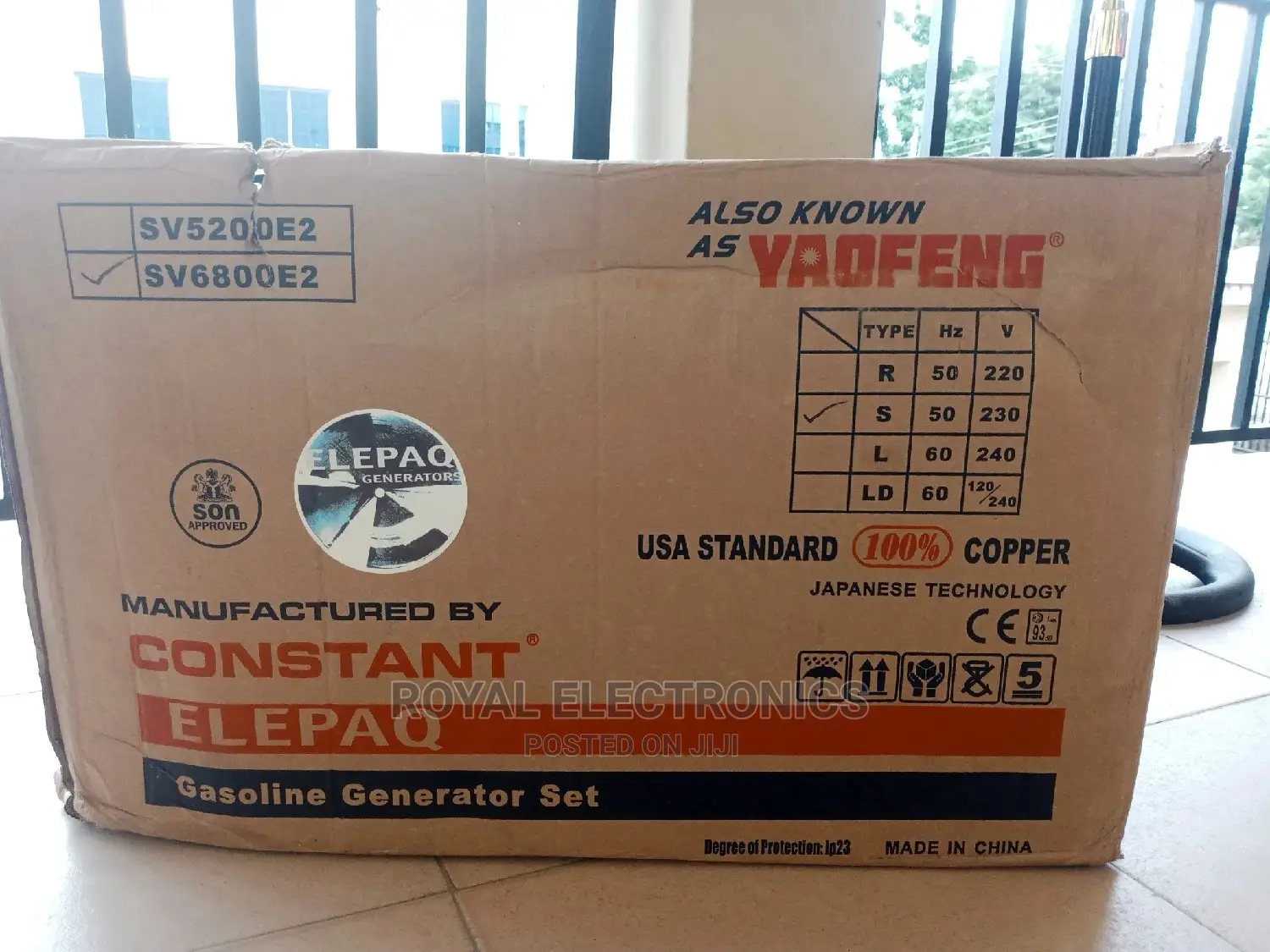 Top Class Elepaq Constant Yaofeng Manual Generator