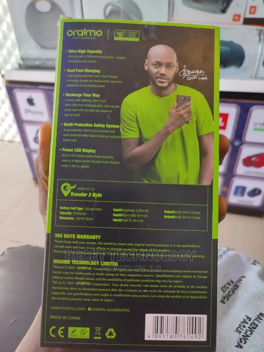 Oraimo 27000mah Digital Power Bank