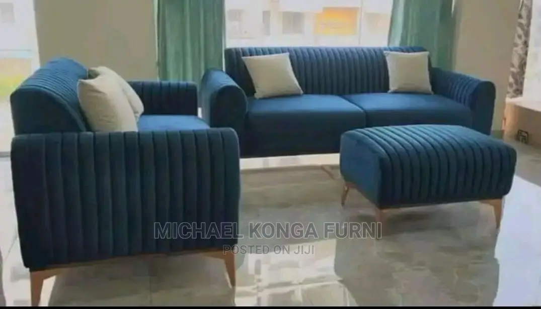 Classic 7 Seater Living Room Fabric Made Sofa Chair.