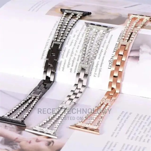Stainless Steel Diamond Bracelet Watch Bands for Apple Watch