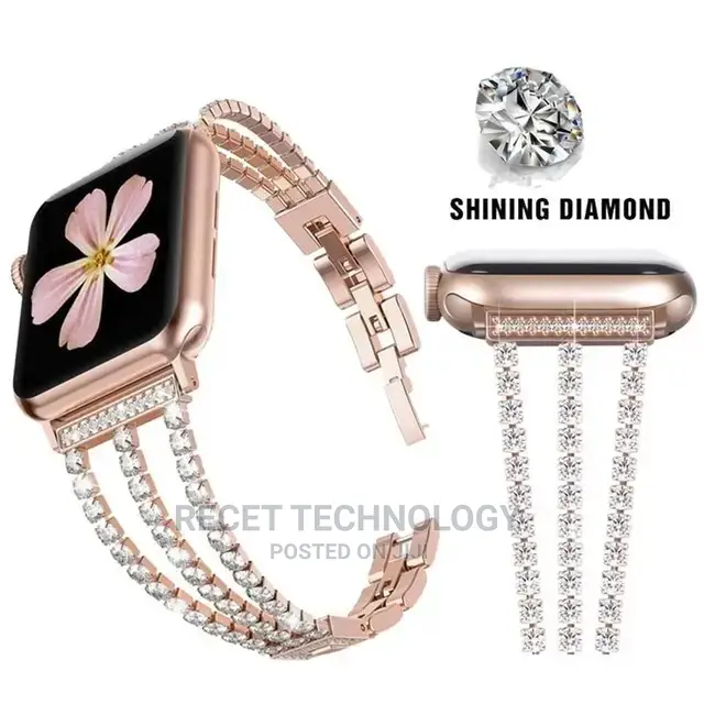 Stainless Steel Diamond Bracelet Watch Bands for Apple Watch