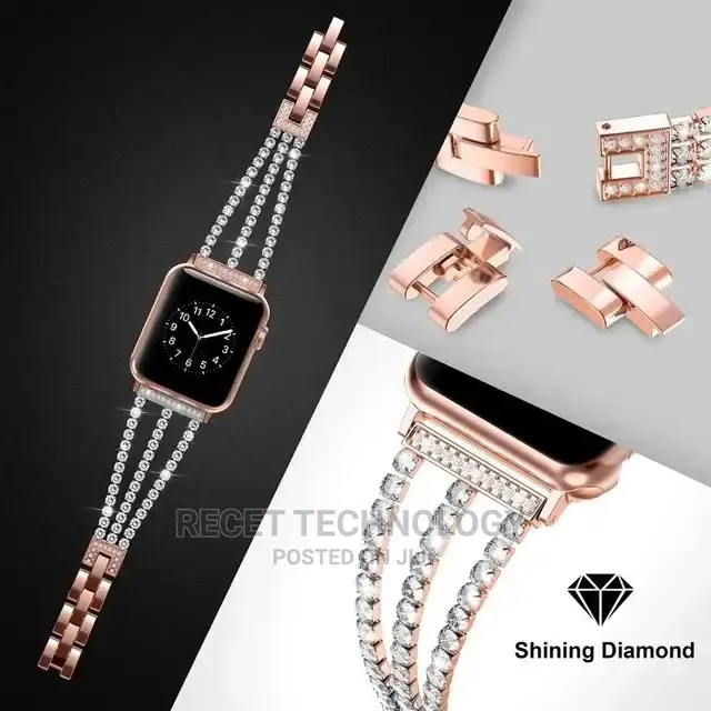 Stainless Steel Diamond Bracelet Watch Bands for Apple Watch