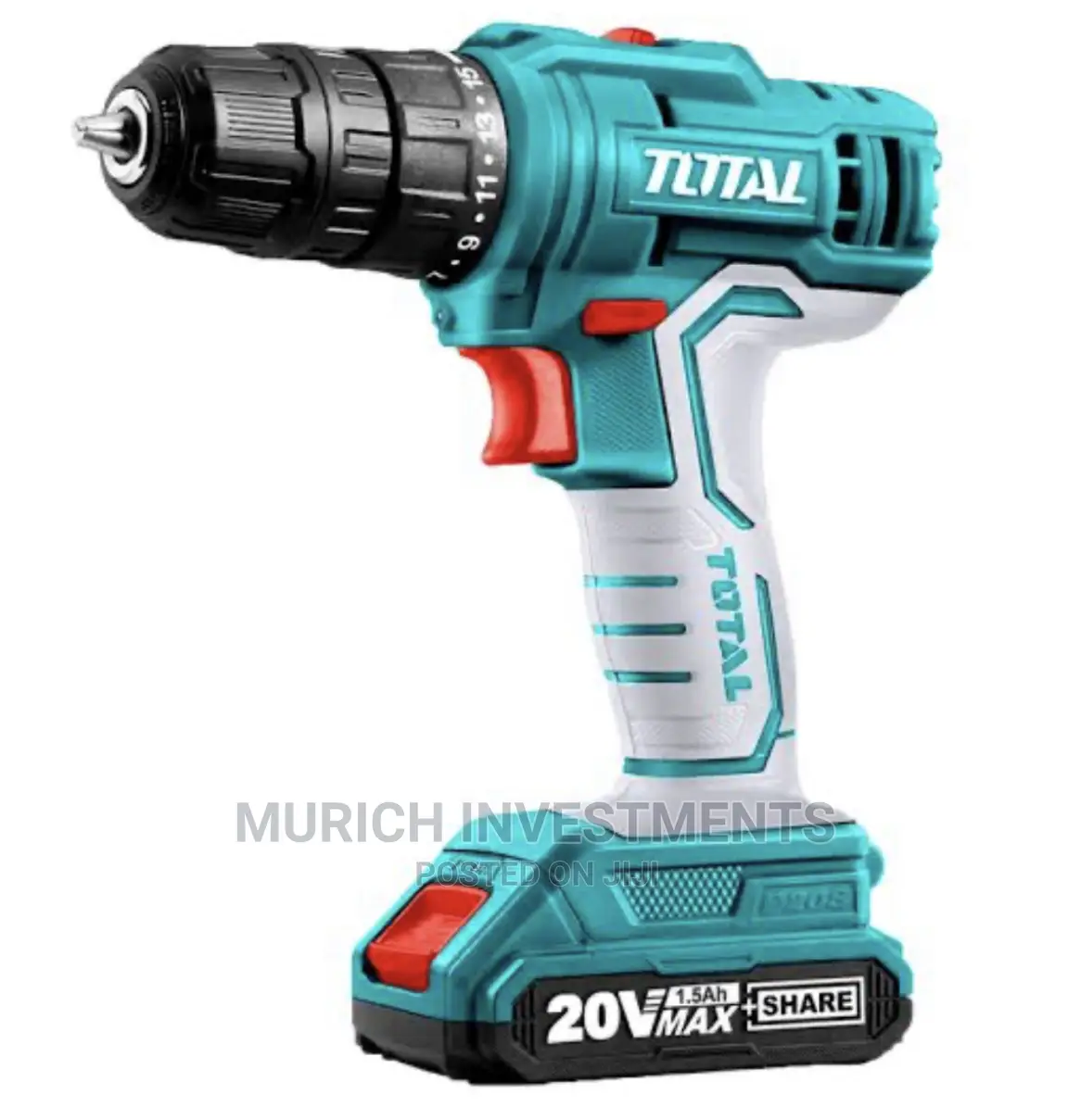 Total Lithium-Ion Cordless Drill 20v / 1.5ah X 2 (Tdli20028)