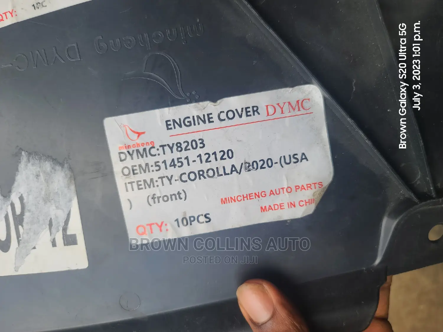 Engine Cover Corolla 2020-2022 Front Outer