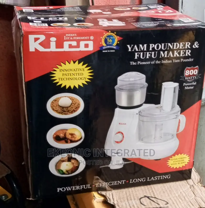Rico Yam Pounder and Fufu Maker 100% Copper Coil