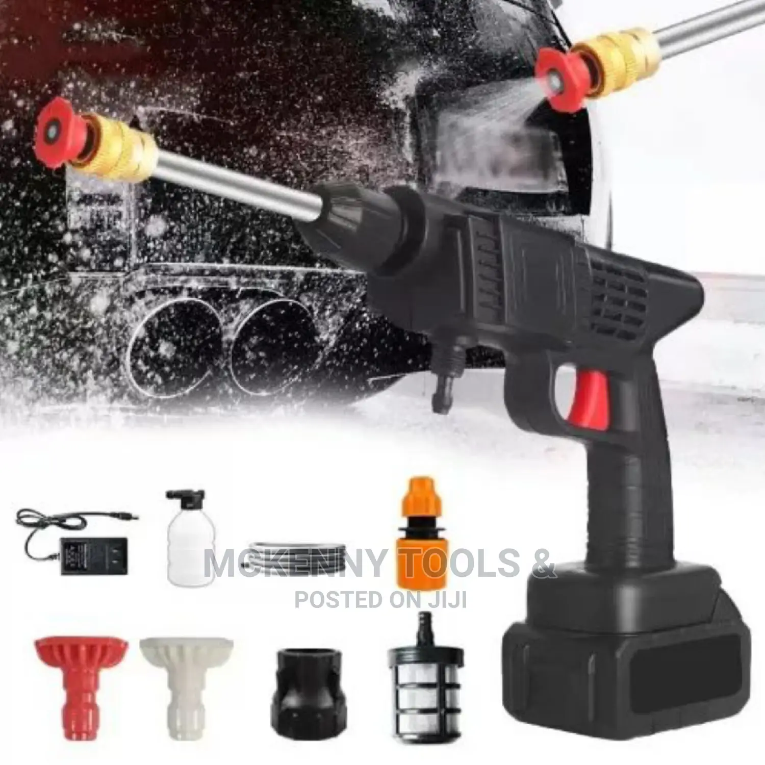 Portable Rechargeable Pressure Washer Gun With 48V Batteries