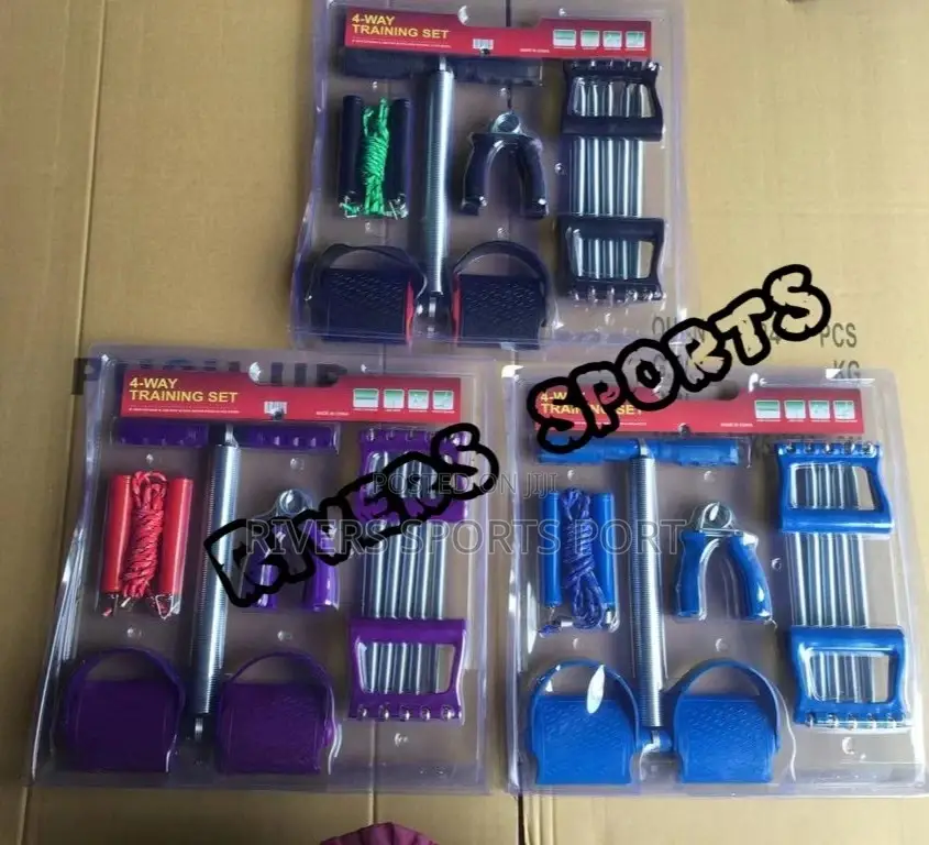 4in1 Set Tummy Trimmer, Chest Pull, Skipping Rope, Hand Grip