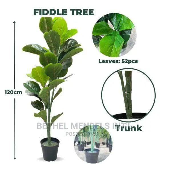 Fake Fiddle Plants for Interior Home Decor | Bulk Sales