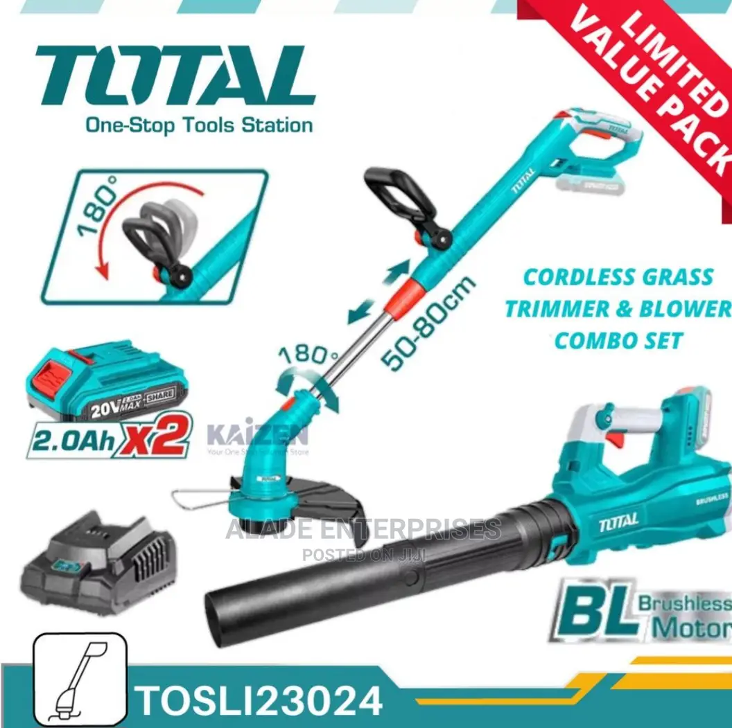 TOTAL TOSLI23024 P20S Cordless Grass Trimmer and Blower Set