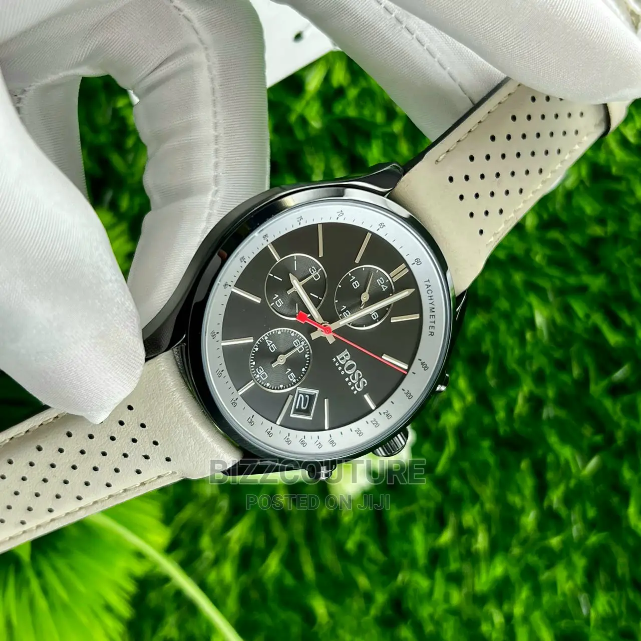 Original HUGO BOSS Leather Strap Watch Available in Store