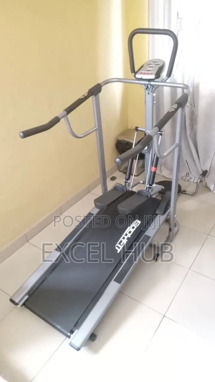 Bodyfit Manual Treadmill With Stepper, Twister,Push Up780