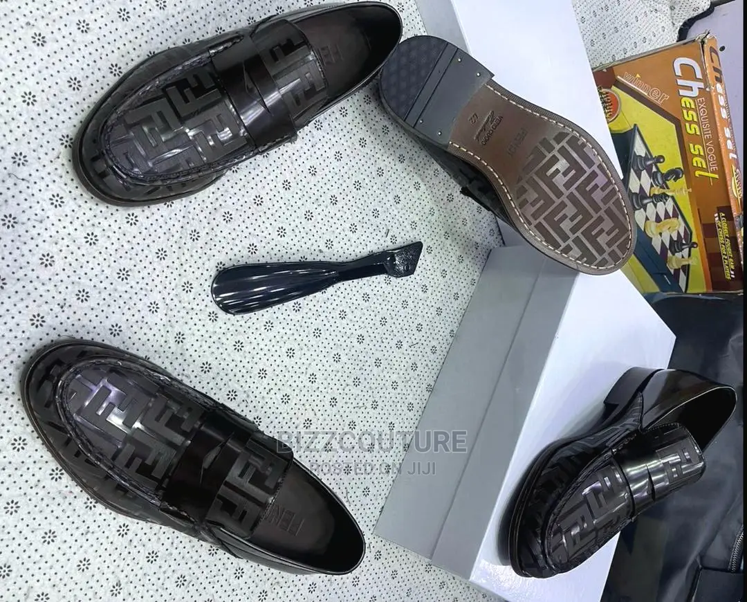 Original Italian FENDI Loafers Shoes Available in Store