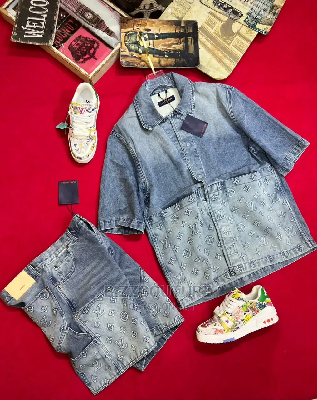 Original LOUIS VUITTON JEANS Shirts Short Available in Store