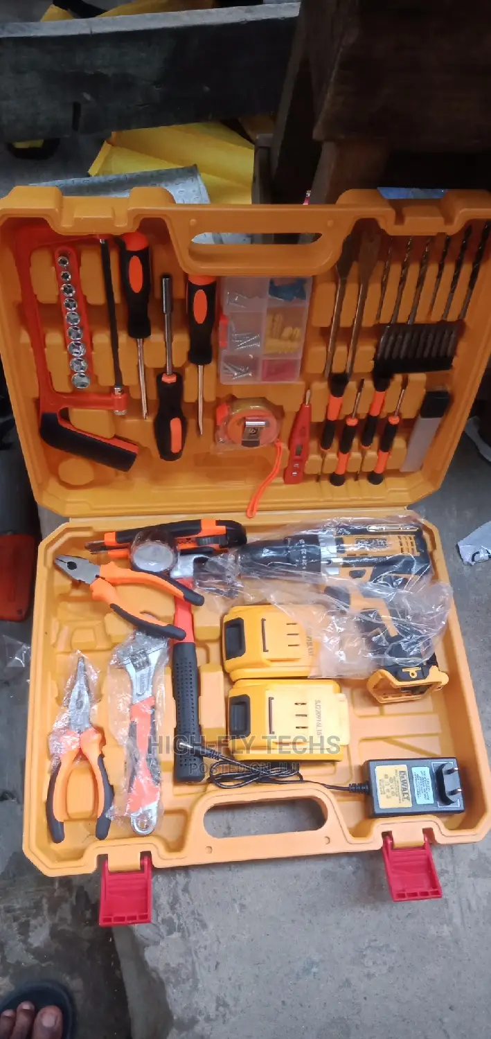 Dewalt Electrical Tools Box With Cordless 36v Battery Drill