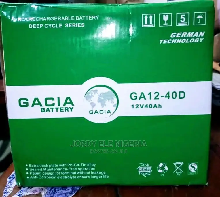 Gacia Solar Battery 40ah 12V.