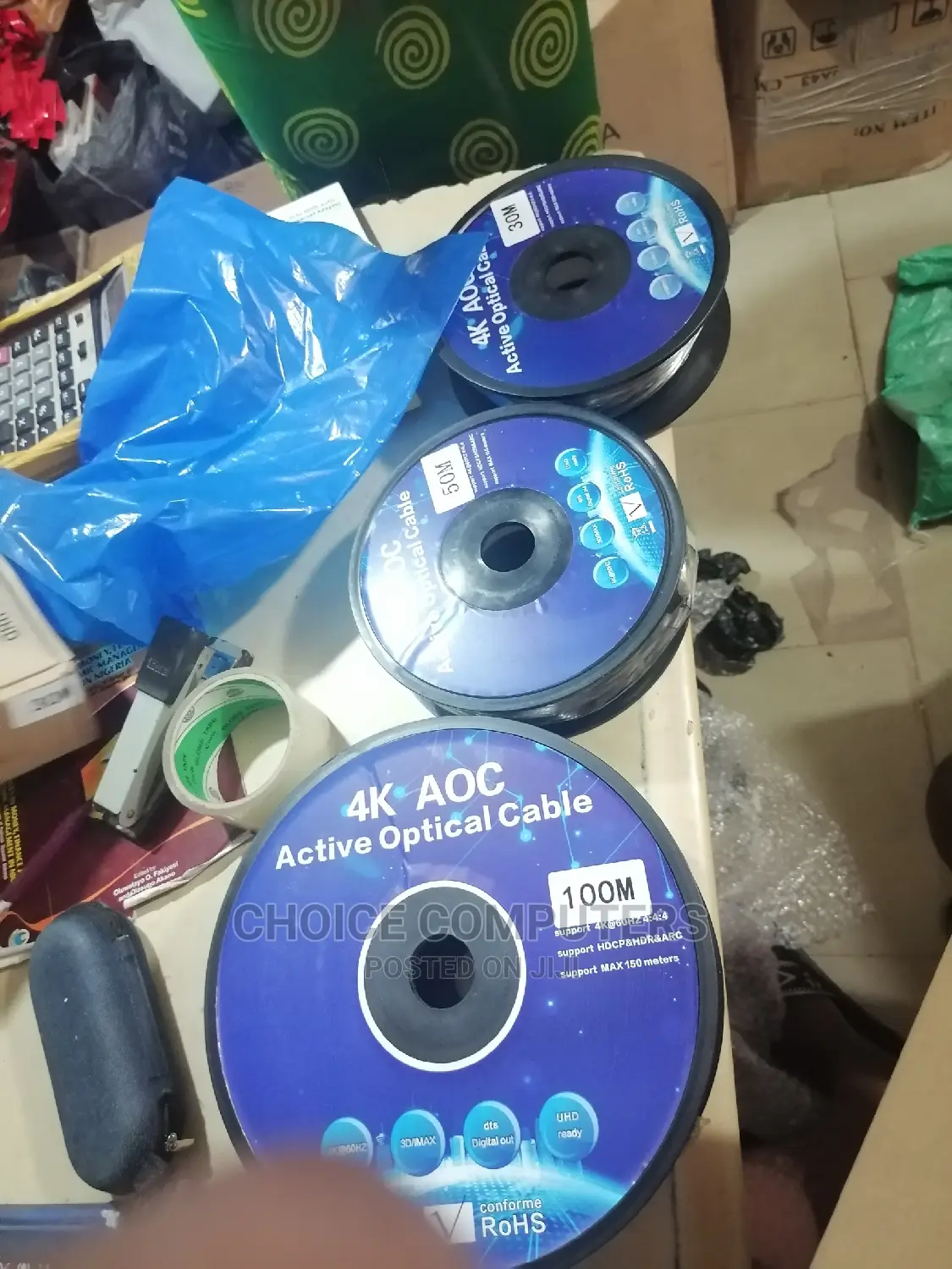 100meters Hdim Optical Fibre Cable