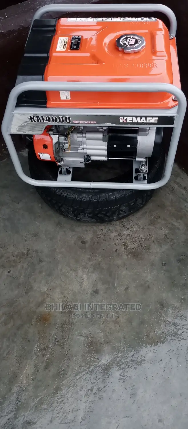 2 Months Old, Almost New 3KVA KEMAGE KM4000 COPPER Generator