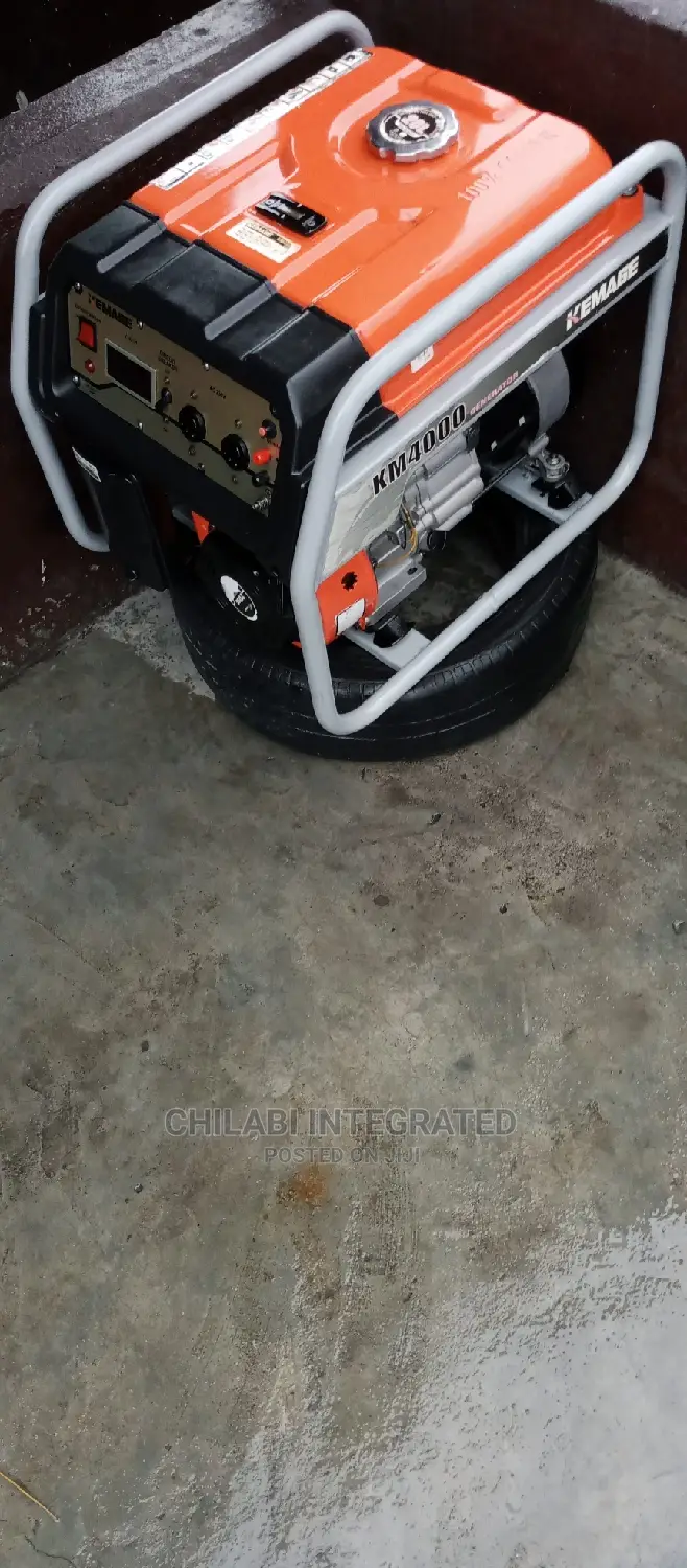 2 Months Old, Almost New 3KVA KEMAGE KM4000 COPPER Generator