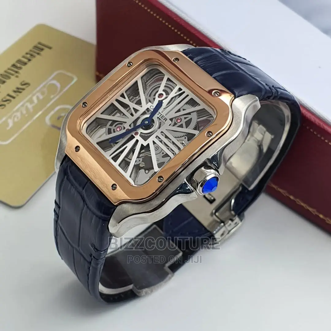 Original CARTIER MECHANICAL Leather Strap Available Instore