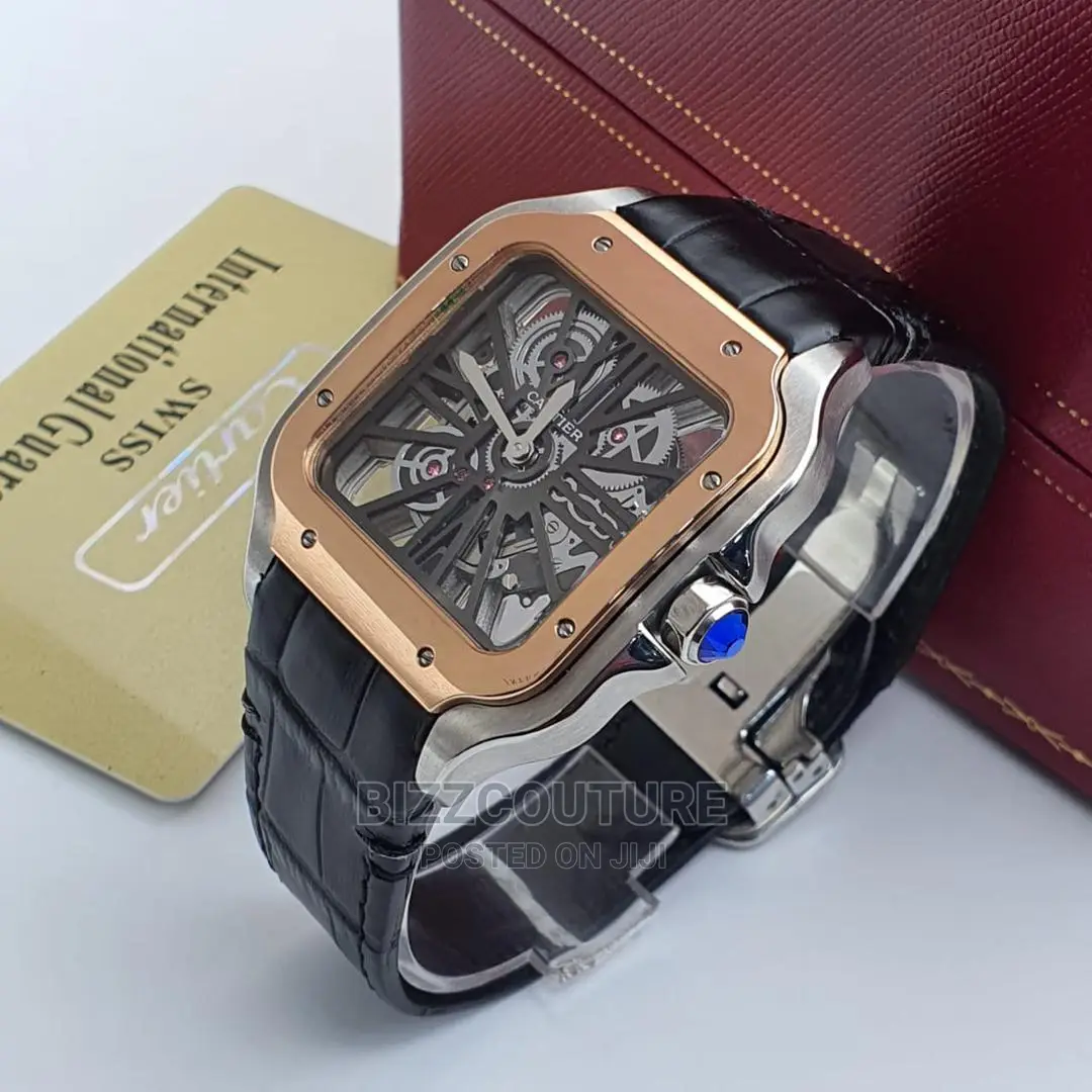 Original CARTIER MECHANICAL Leather Strap Available Instore
