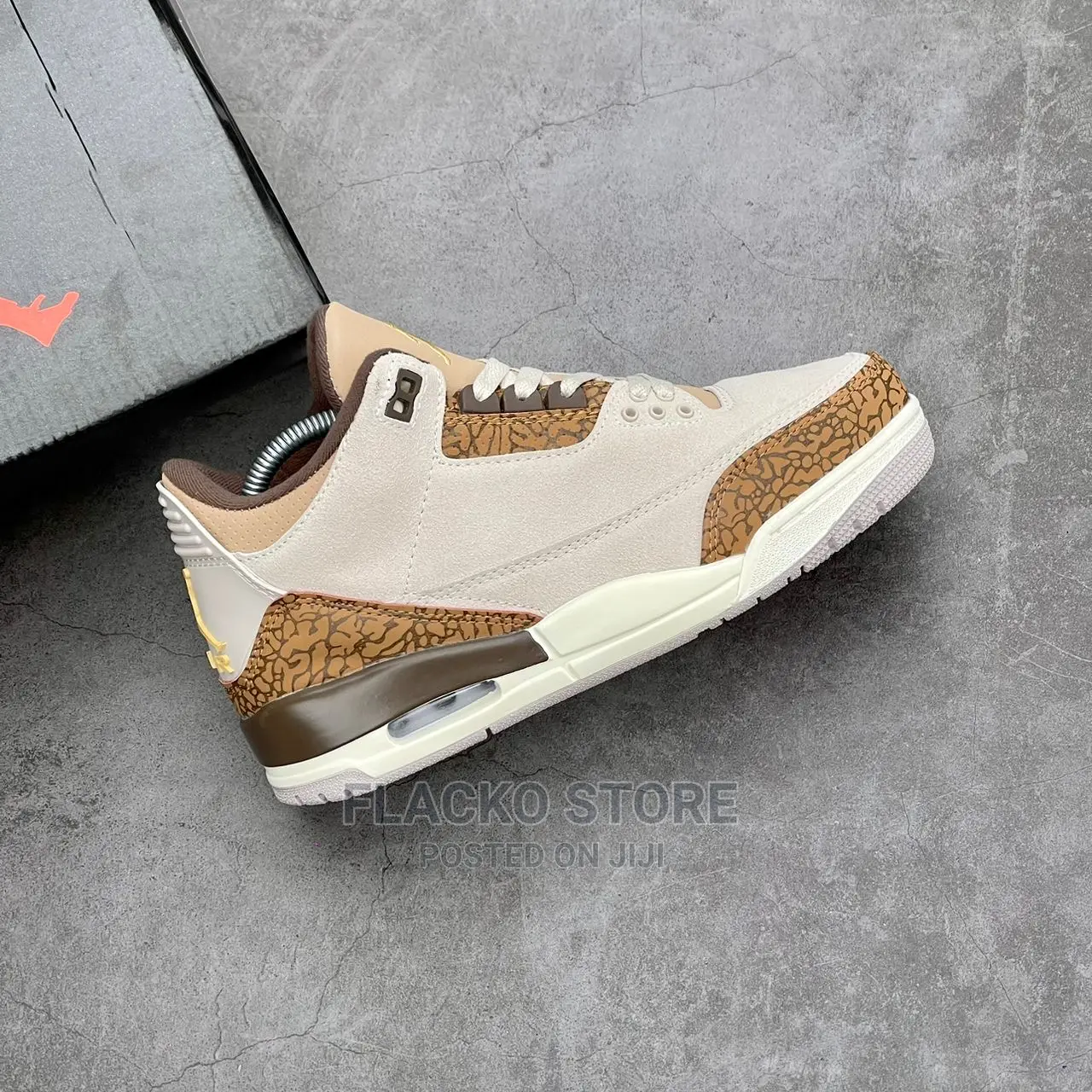 Original Air Jordan 3 Retro High Palomino Sneakers