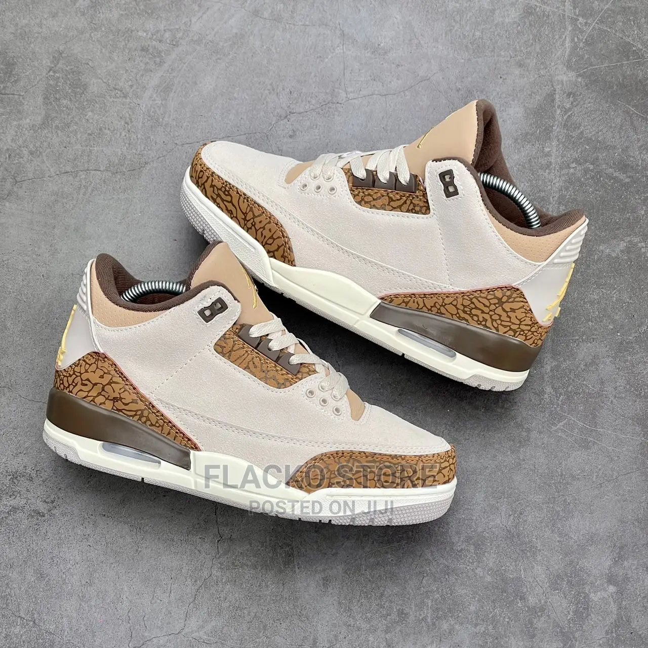 Original Air Jordan 3 Retro High Palomino Sneakers