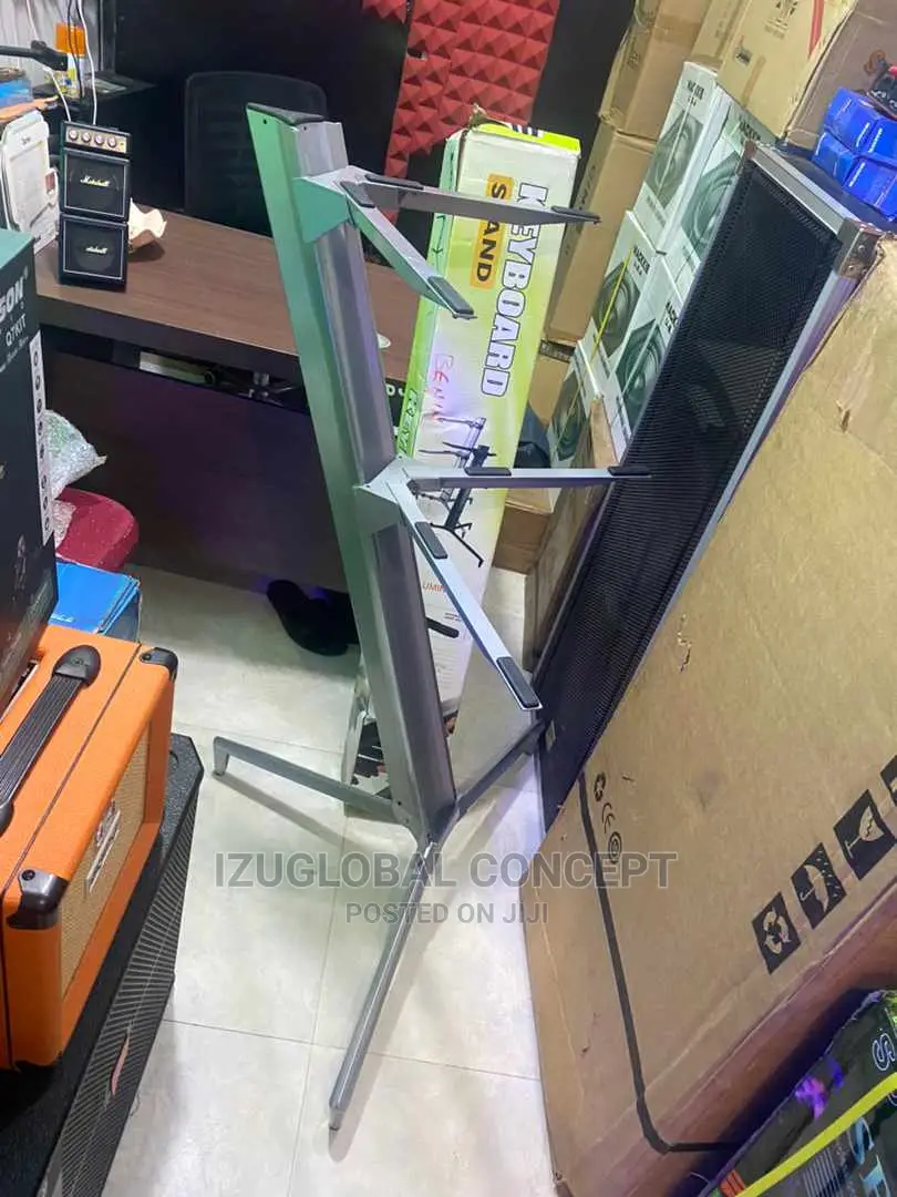 Aluminum Double Keyboard Stand