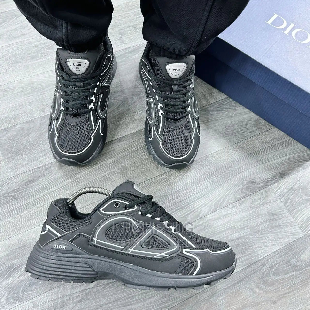 Christian Dior B30 “Black Mesh Fabric Sneakers