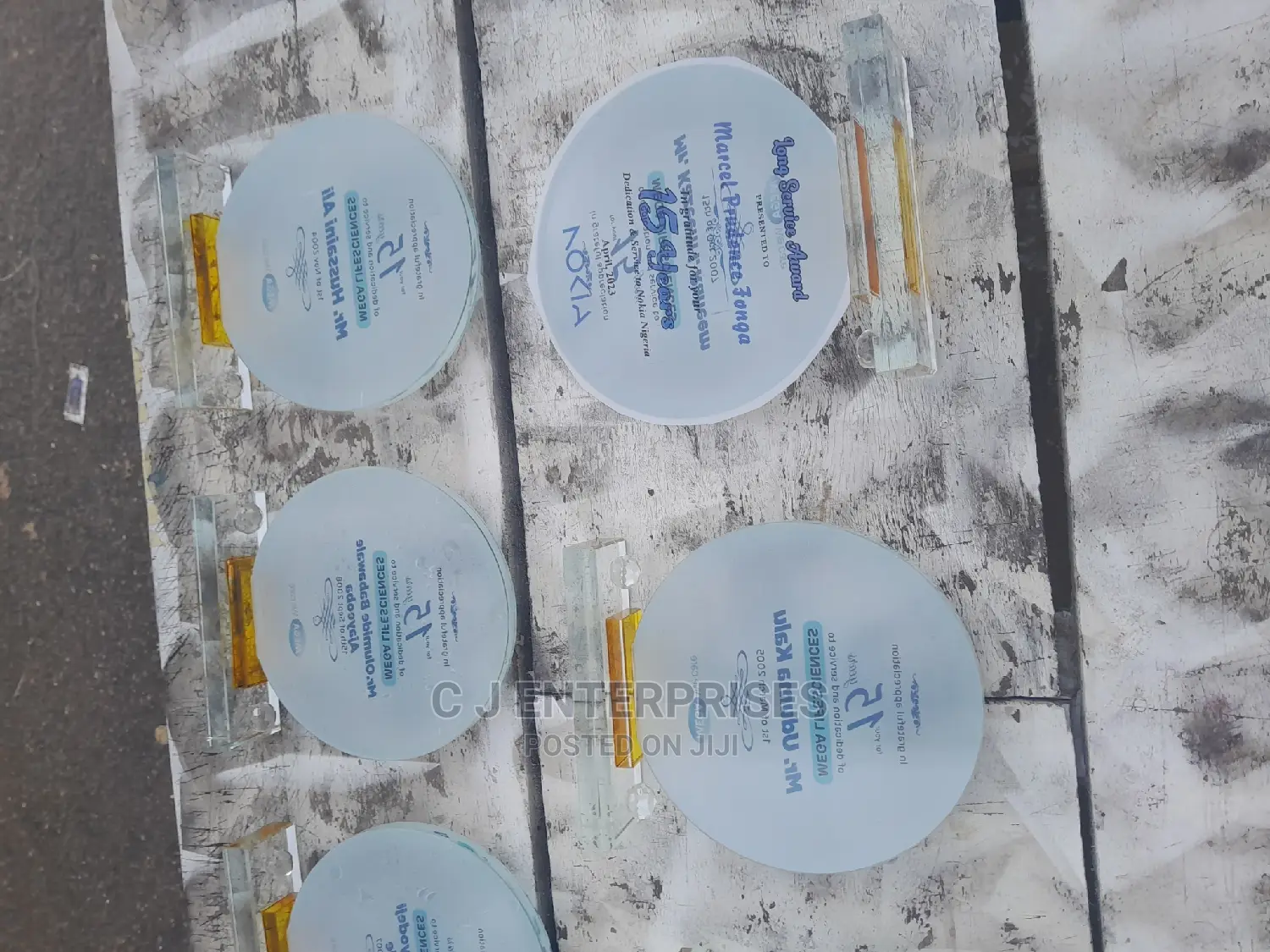 Glass Award Plaque W54