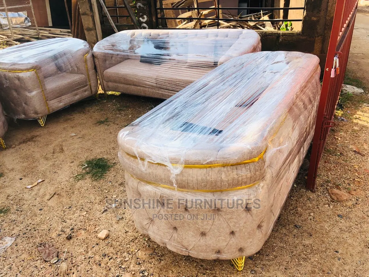 Complete Tufted Sofa Set