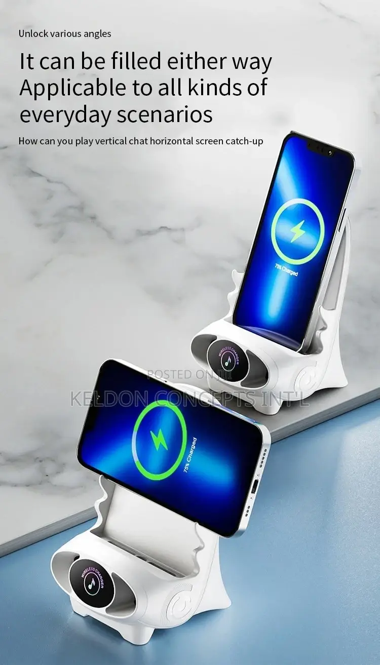 Wireless Phone Charger and Stand With Aromatic Fragrance