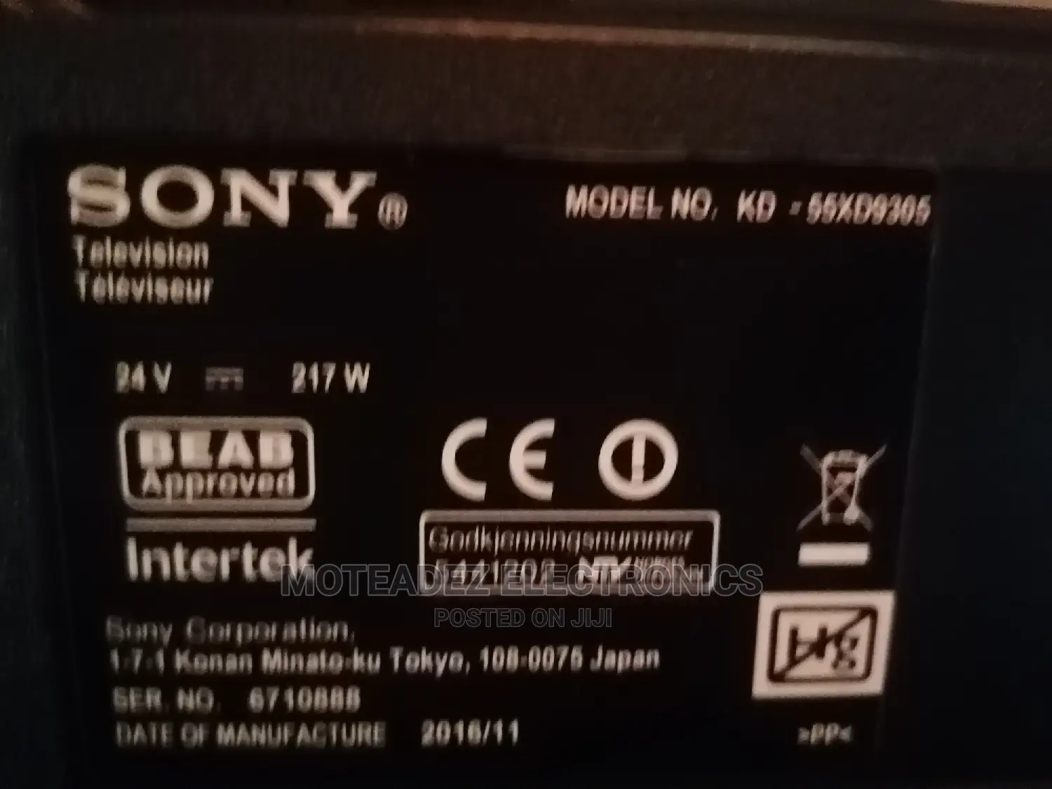 Uk Used Sony 55" Uhd Android Smart Led Tv With Remote