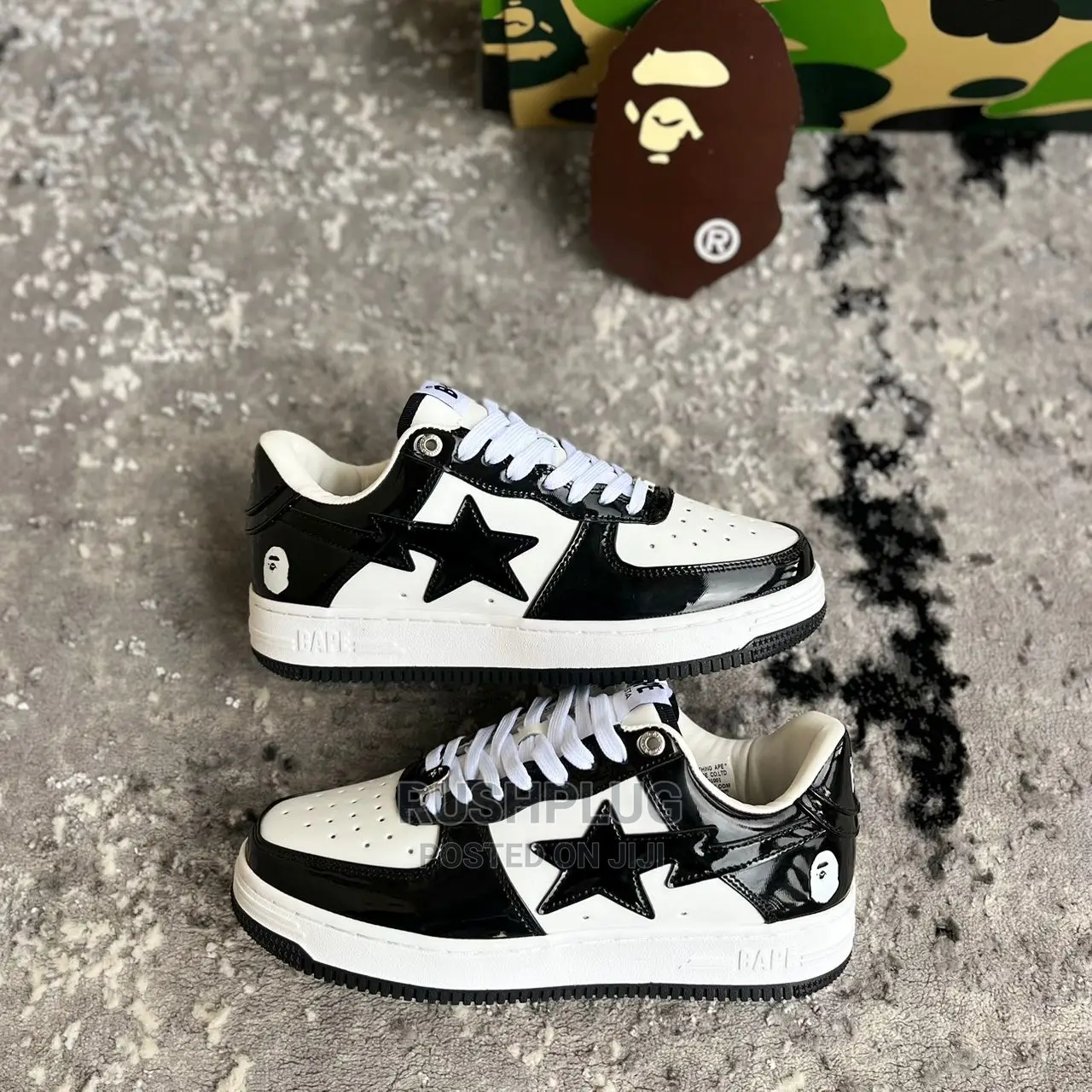 A Bathing Ape Bape Sta Low“ Black” Sneakers